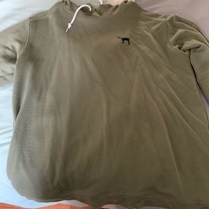 Army green Victoria Secret Pink hoodie